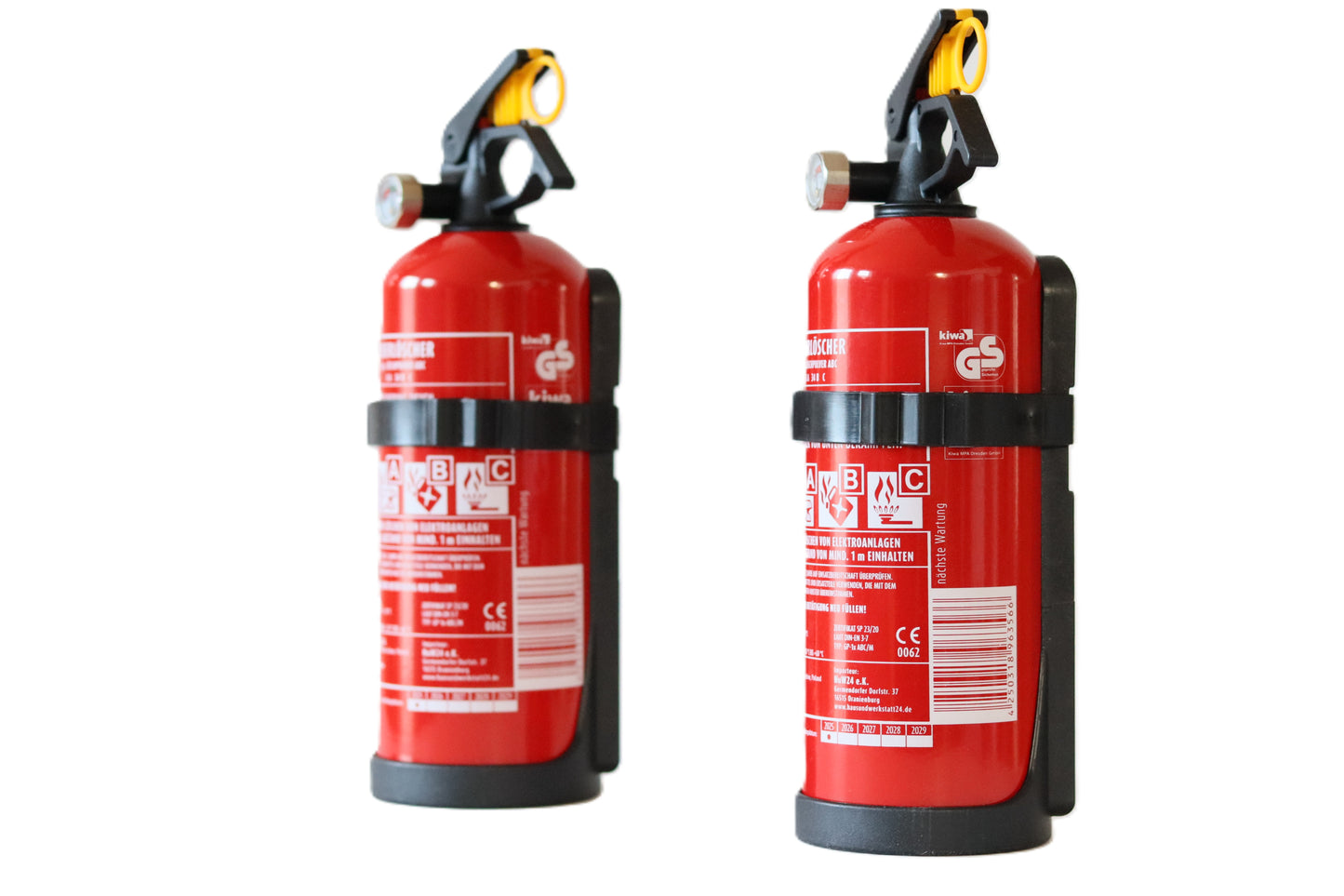 Doppelpack Exdinger ABC-Pulverfeuerlöscher 1 kg (GP-1X) – mit Halterung & Manometer (Kopie)